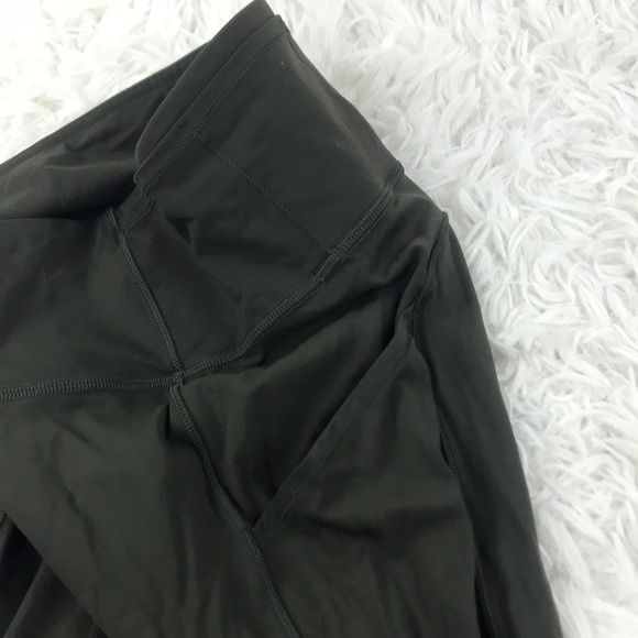 Lululemon Fast & Free Crop II *Nulux 19" Dark Olive - Picture 4 of 7